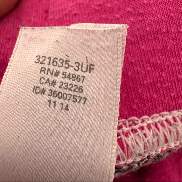 Victoria’s Secret pants plaid stripes silver sparkly thread pink waistband - Picture 10 of 13